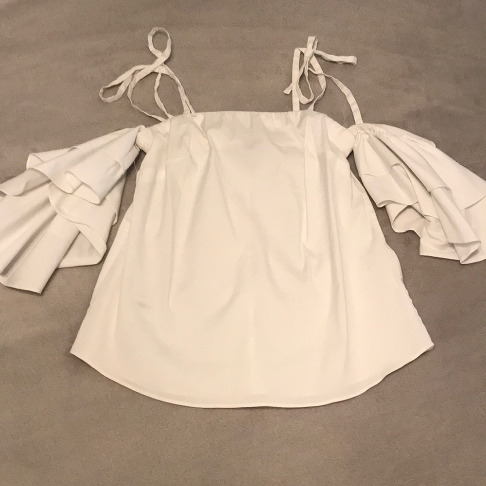 White Off Shoulder Top